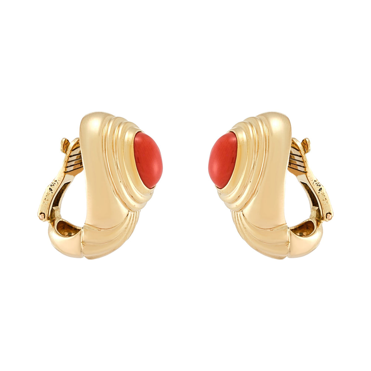 Boucheron Coral Earrings